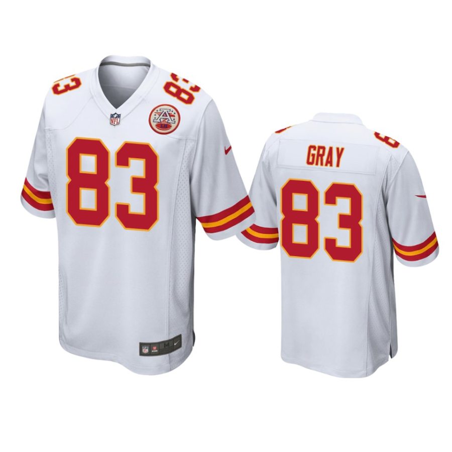 chiefs noah gray white game jersey