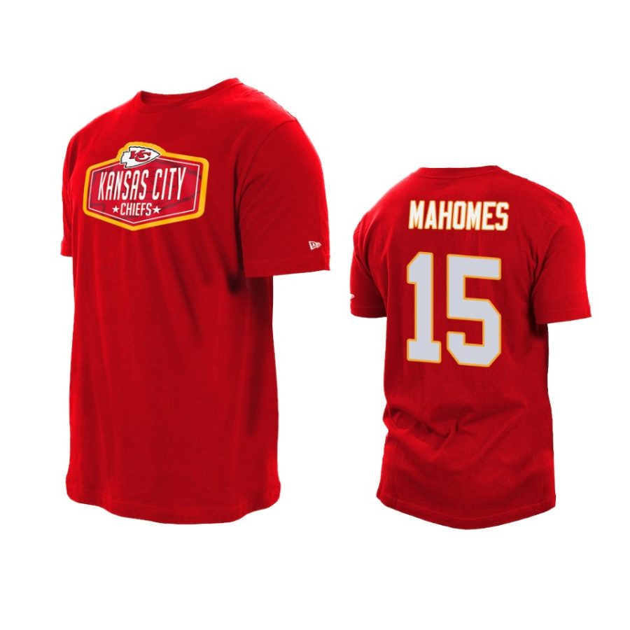 chiefs patrick mahomes red 2021 nfl draft hook t shirt