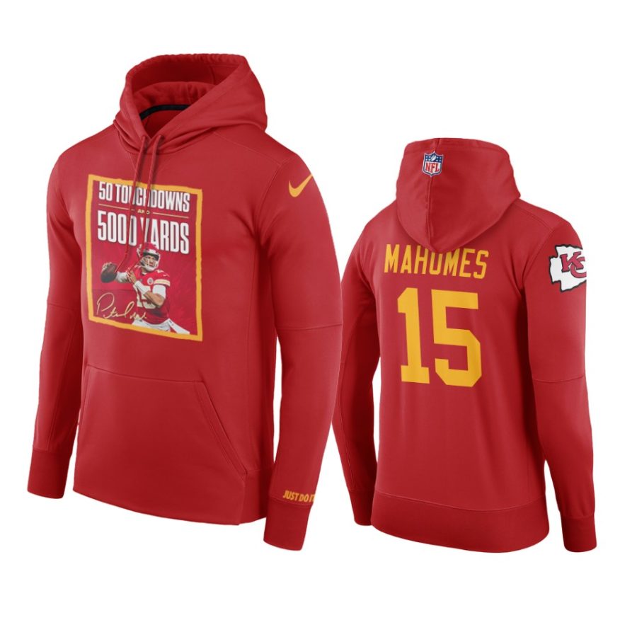 chiefs patrick mahomes red 50 tds and 5000 yards hoodie