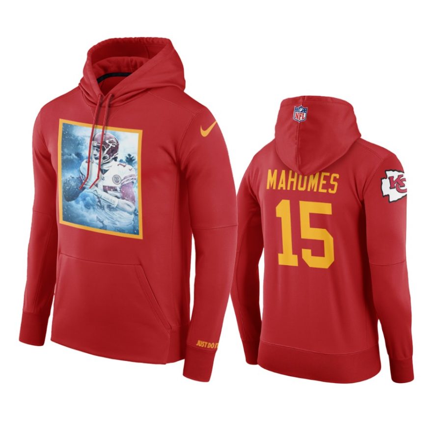 chiefs patrick mahomes red pixel hoodie