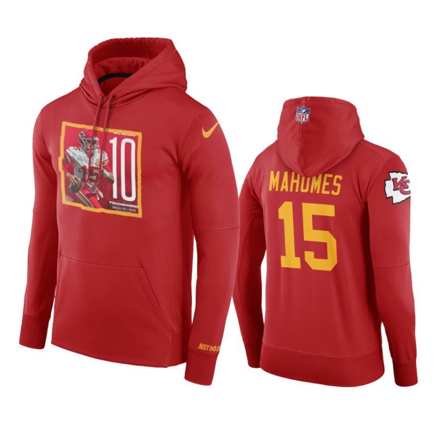 chiefs patrick mahomes red record tds hoodie