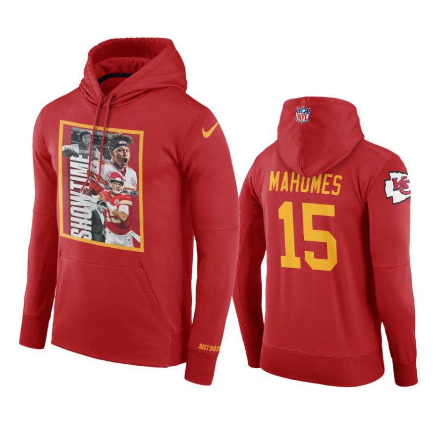 chiefs patrick mahomes red showtime hoodie