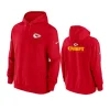 chiefs red sideline club fleece hoodie