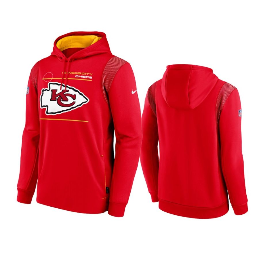 chiefs red sideline logo performance hoodie