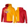 chiefs red staple split logo hoodie