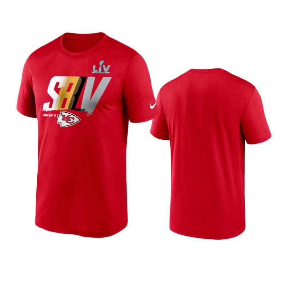 chiefs red super bowl lv lockup logo t shirt