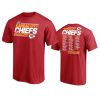 chiefs red super bowl lv play action roster t shirt