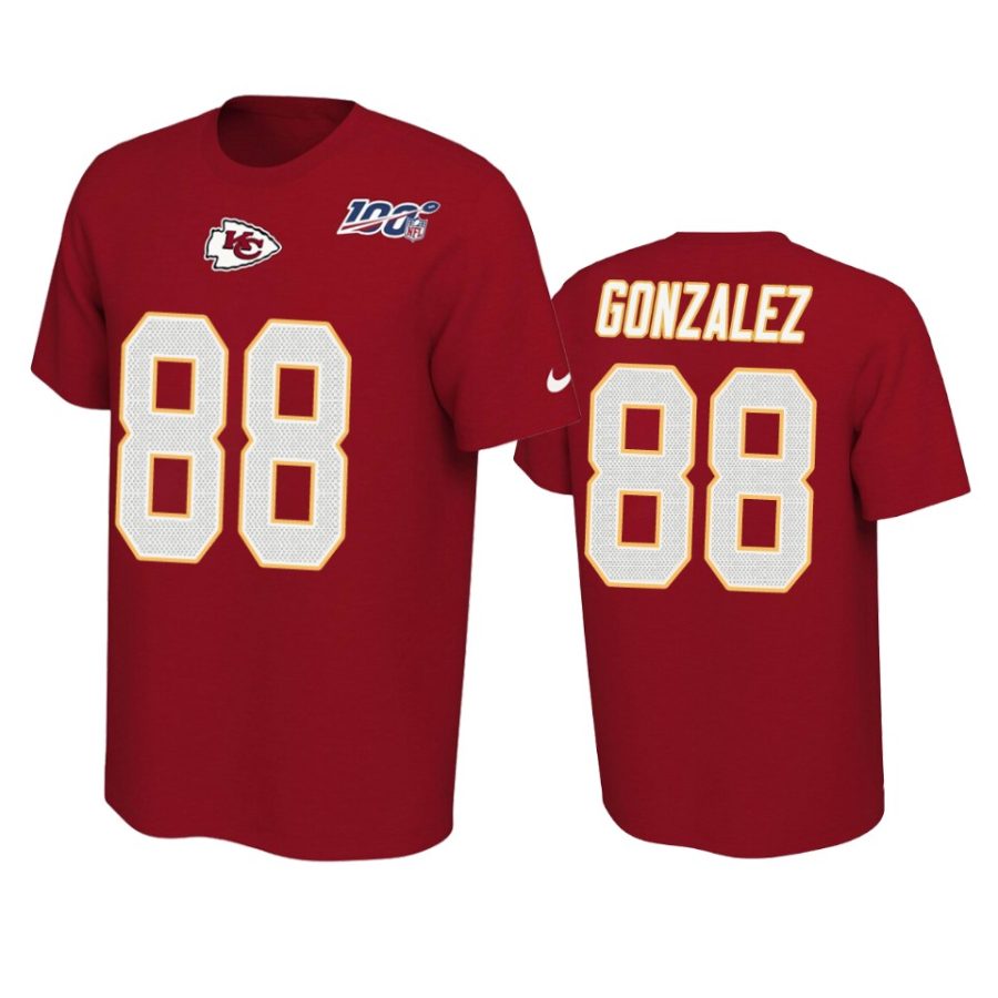 chiefs tony gonzalez red player pride 100th season tee