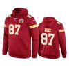 chiefs travis kelce red game 100th season hoodie