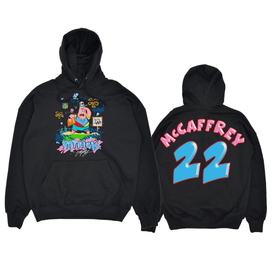 christian mccaffrey pongebob king saladeen black patrick hoodie