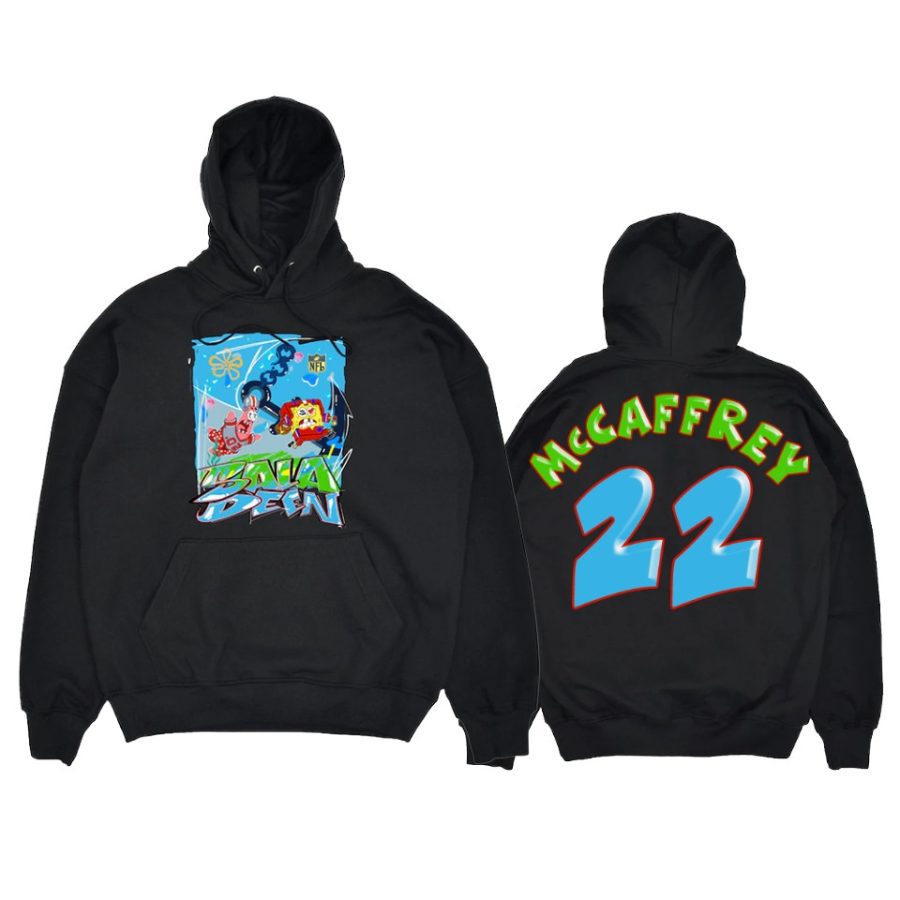 christian mccaffrey pongebob king saladeen black teams hoodie