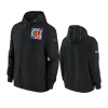 cincinnati bengals black 2023 nfl crucial catch club hoodie