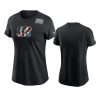 cincinnati bengals black crucial catch multicolor t shirt