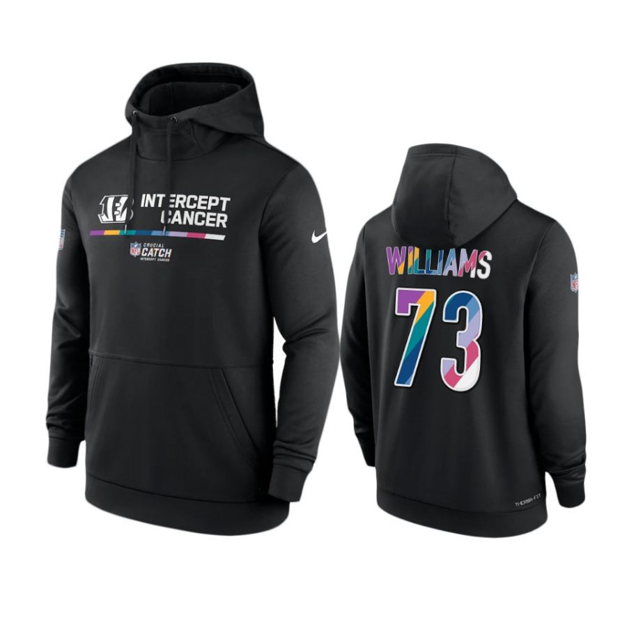 cincinnati bengals jonah williams black 2022 nfl crucial catch therma hoodie