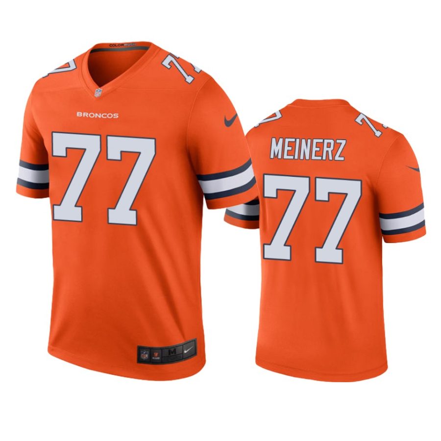 color rush legend broncos quinn meinerz orange jersey