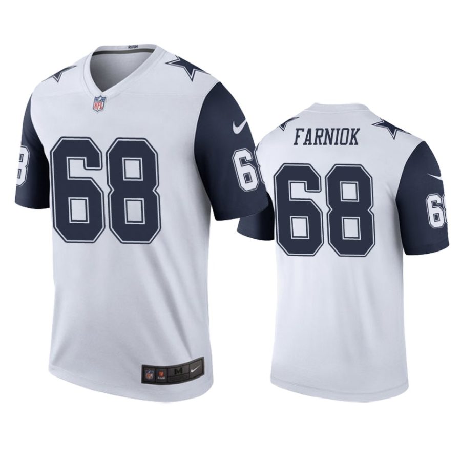 color rush legend cowboys matt farniok white jersey