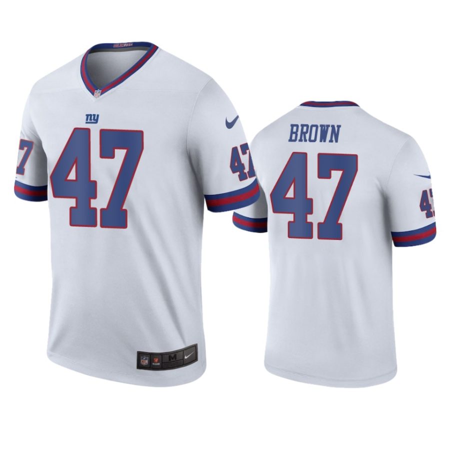 color rush legend giants cameron brown white jersey