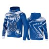 colts blue staple all over print hoodie