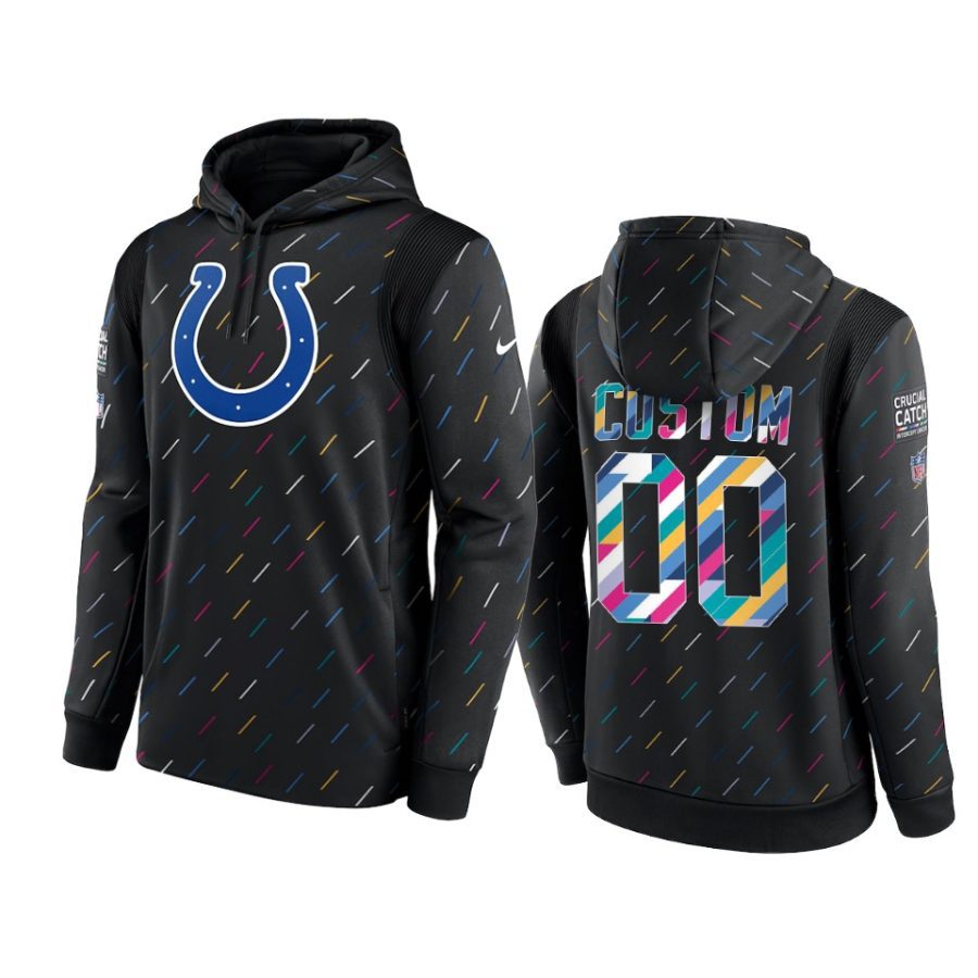 colts custom charcoal 2021 nfl crucial catch hoodie