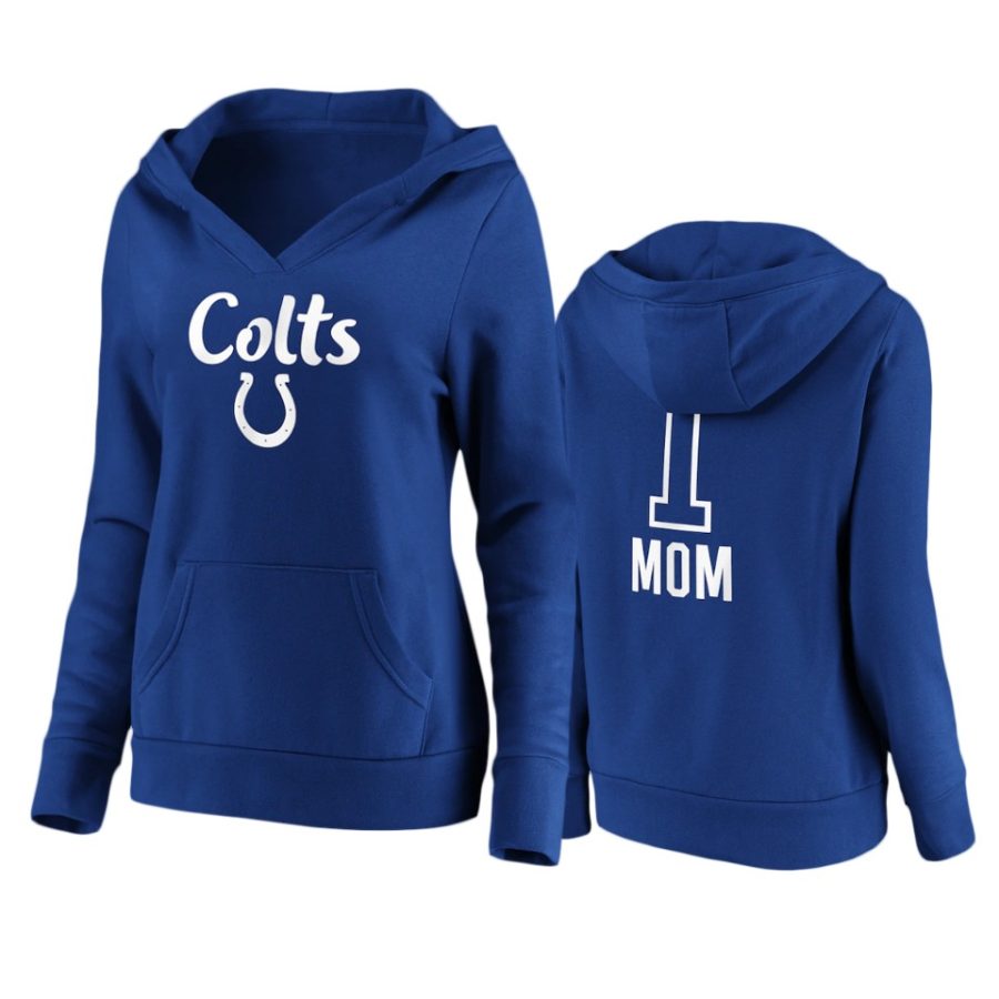 colts number one mom royal hoodie