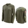 colts olive 2021 salute to service henley thermal t shirt