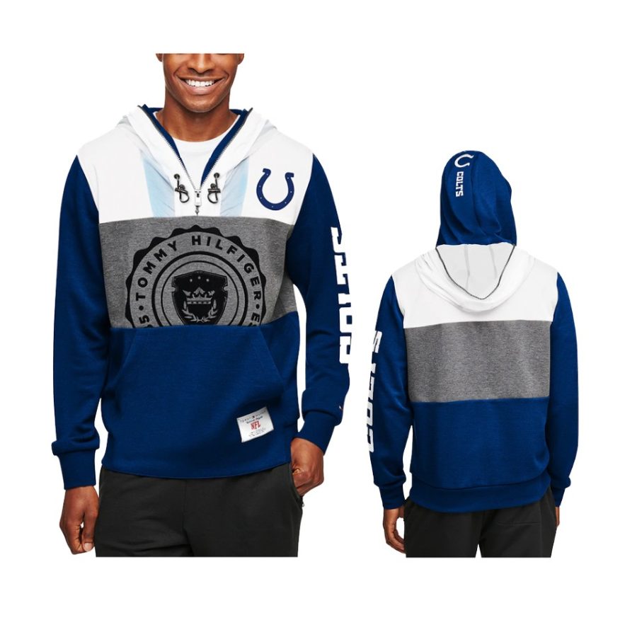 colts royal charcoal pinnacle hoodie