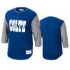 colts royal franchise player henley t shirt