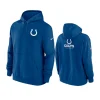 colts royal sideline club fleece hoodie