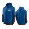 colts royal sideline impact lockup full zip hoodie