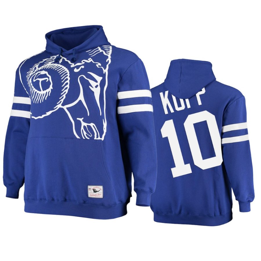 cooper kupp rams royal big face hoodie