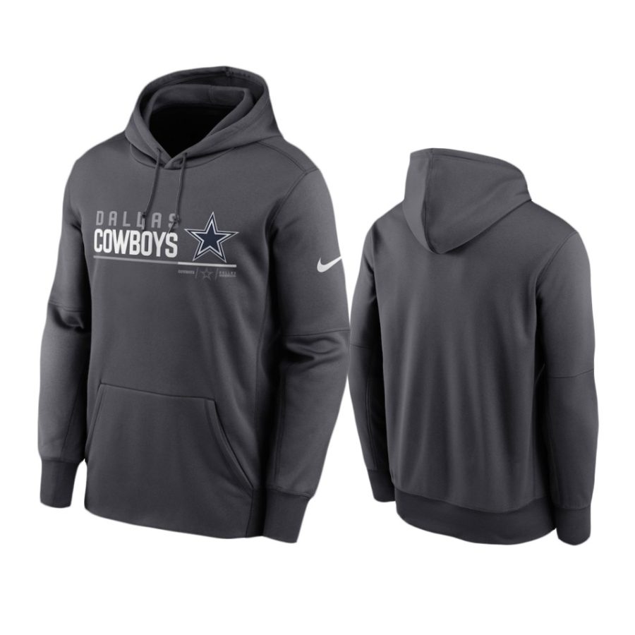 cowboys anthracite prime logo name split hoodie