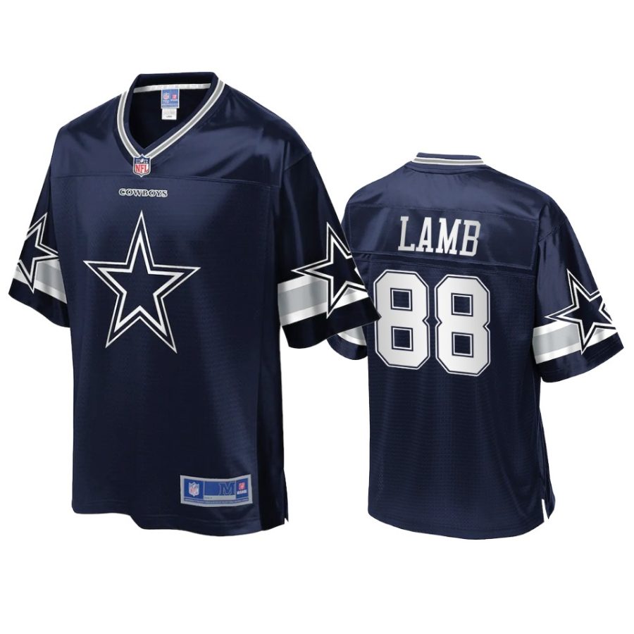 cowboys ceedee lamb pro line navy icon jersey