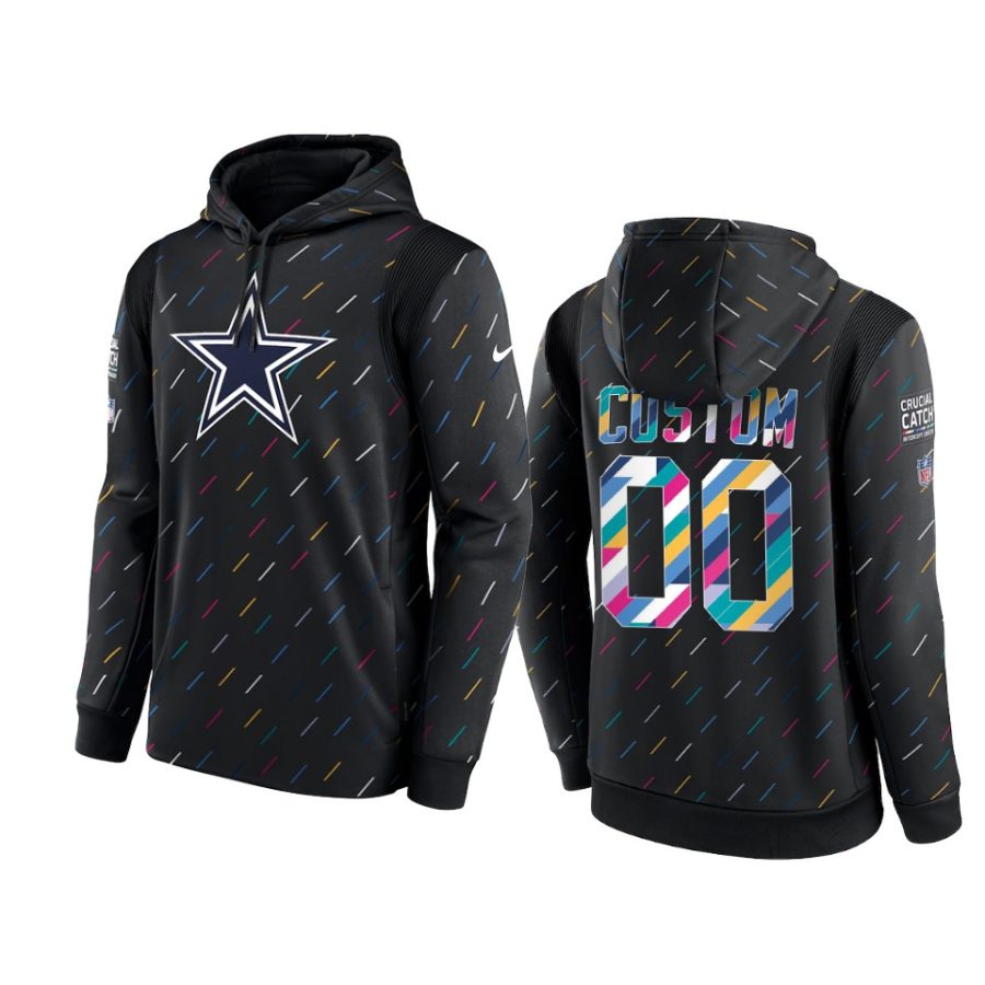 cowboys custom charcoal 2021 nfl crucial catch hoodie