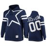 cowboys custom navy big face hoodie