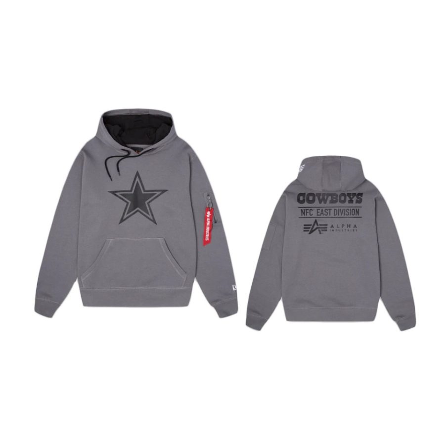 cowboys gray alpha industries hoodie