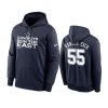 cowboys leighton vander esch navy 2021 nfc east division champions hoodie