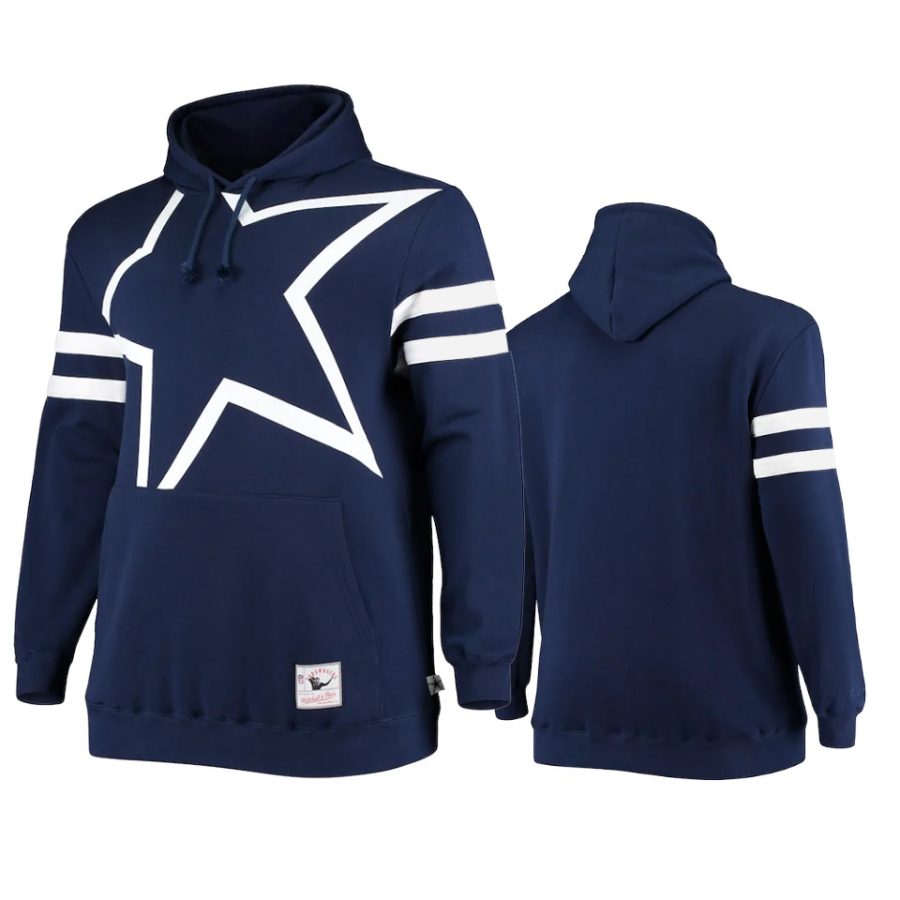 cowboys navy big face hoodie