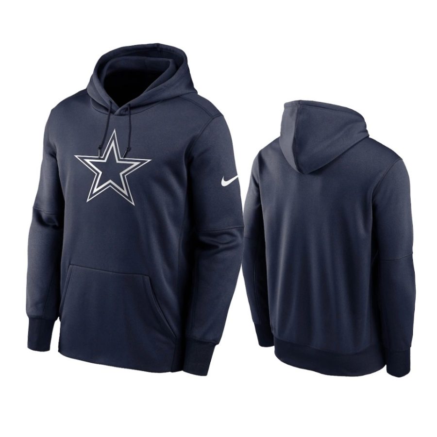 cowboys navy primary logo hoodie