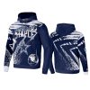 cowboys navy staple all over print hoodie