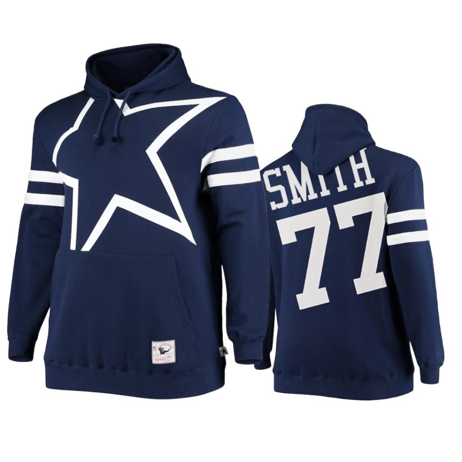 cowboys tyron smith navy big face hoodie