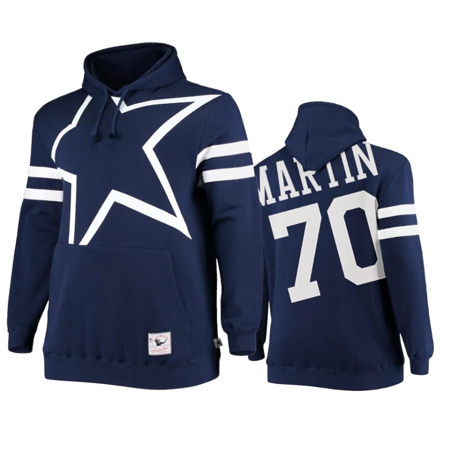 cowboys zack martin navy big face hoodie