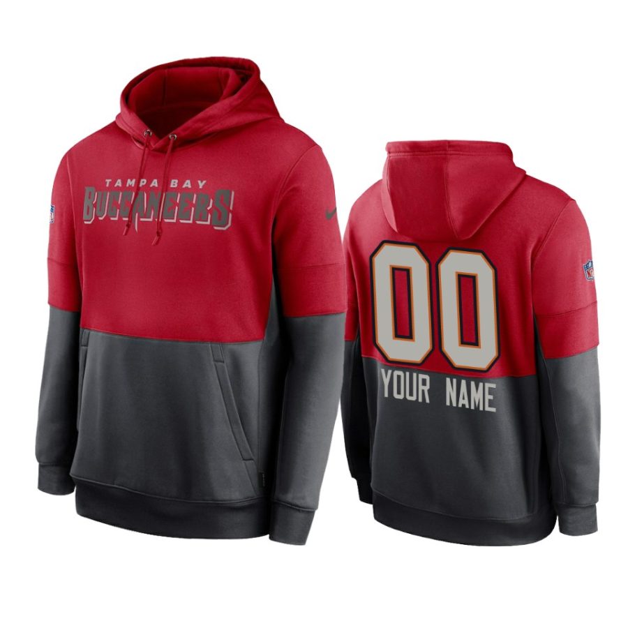 custom buccaneers red pewter sideline impact lockup hoodie