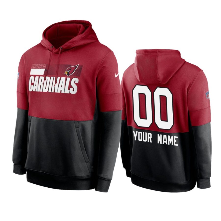 custom cardinals cardinal black sideline impact lockup hoodie