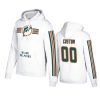 custom dolphins white three stripe hoodie