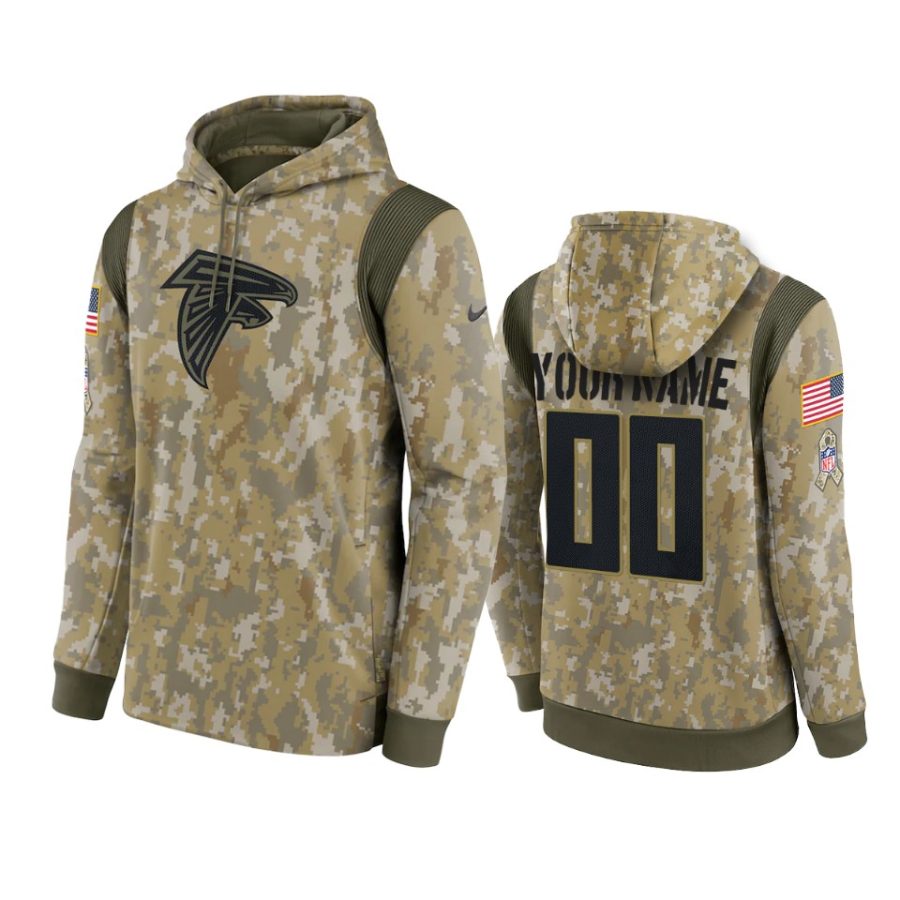 custom falcons camo 2021 salute to service therma hoodie