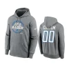 custom lions heather gray 2023 nfc north division champions locker room trophy collection hoodie