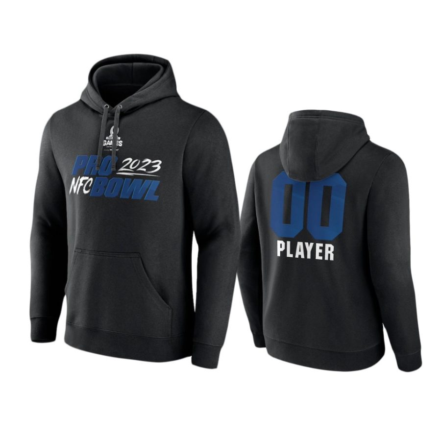 custom nfc black 2023 pro bowl hoodie