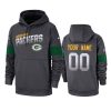 custom packers anthracite 100th season hoodie