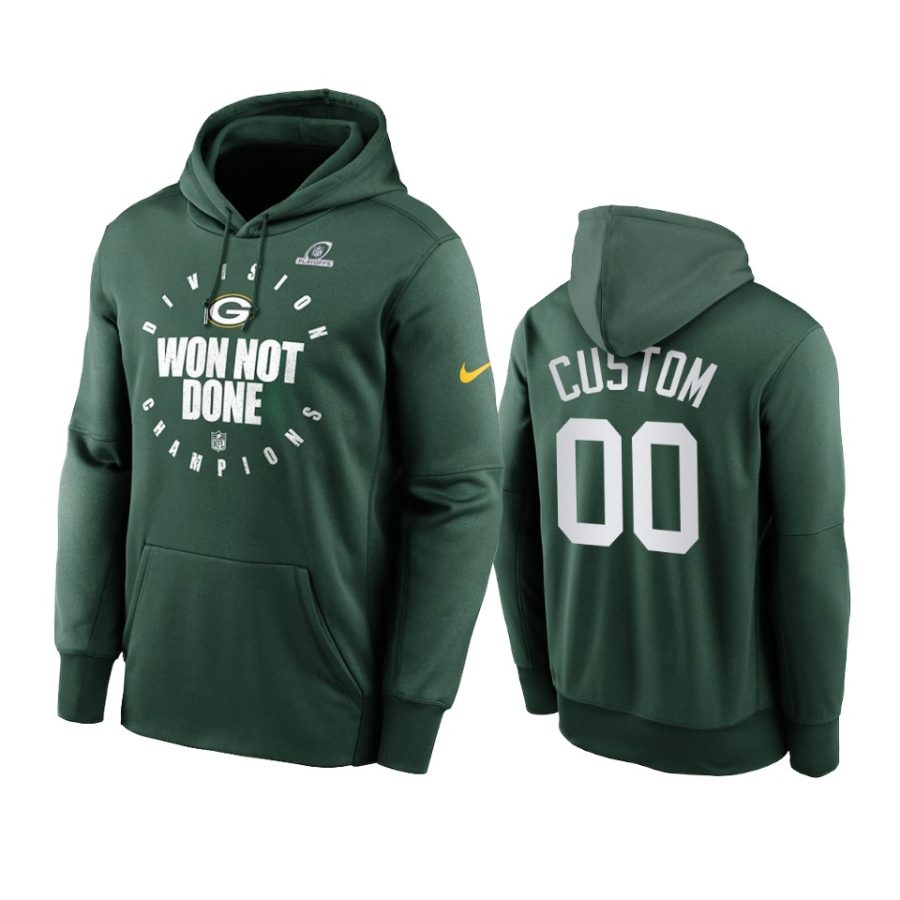 custom packers green 2020 nfc north division champions hoodie