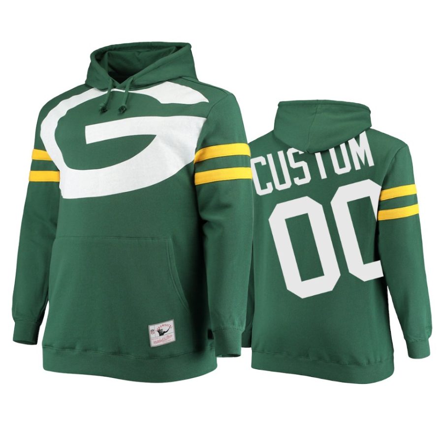 custom packers green big face hoodie